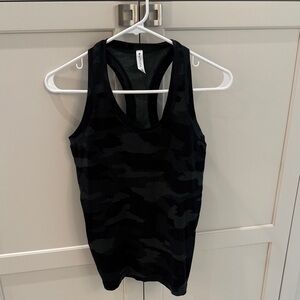 Athleta Black Camouflage Tank Top